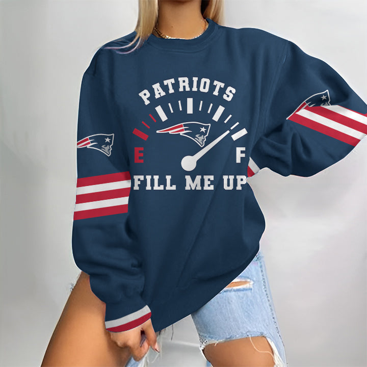 New England Patriots Round Neck Sweatshirt BG25