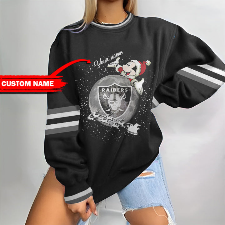 Las Vegas Raiders Personalized Round Neck Sweatshirt BG37