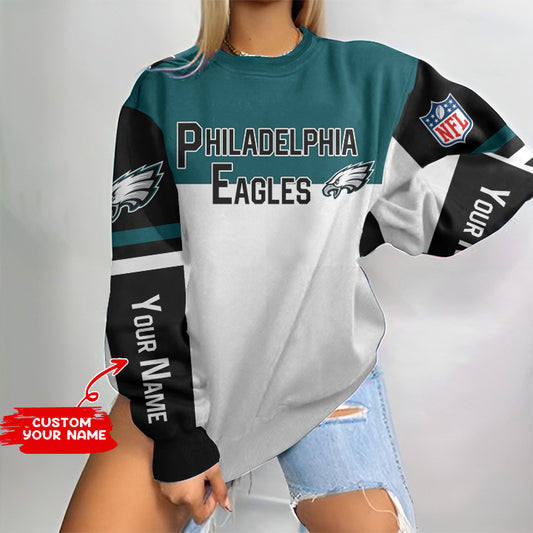 Philadelphia Eagles Personalized Round Neck Sweatshirt BG48
