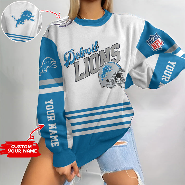 Detroit Lions Personalized Round Neck Sweatshirt BG51