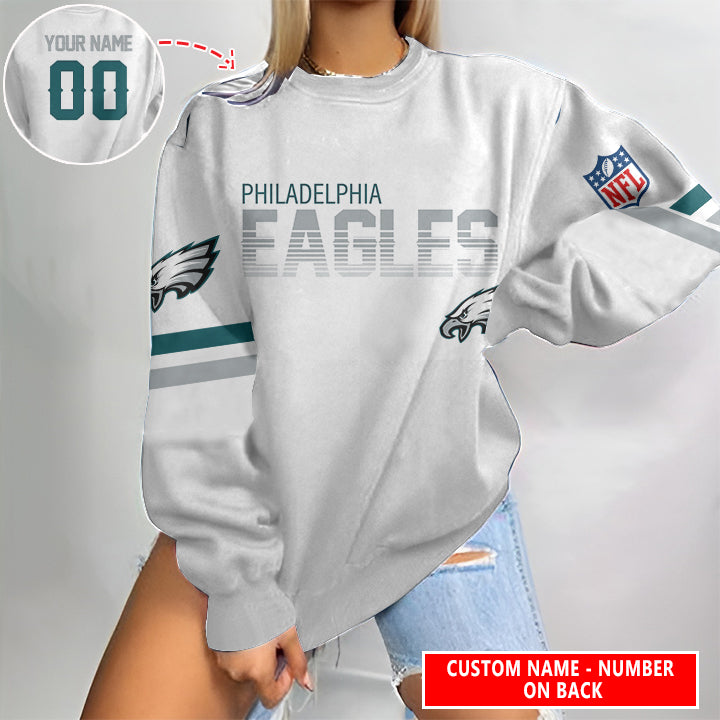 Philadelphia Eagles Personalized Round Neck Sweatshirt BG58