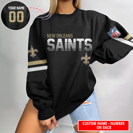 New Orleans Saints Personalized Round Neck Sweatshirt BG61