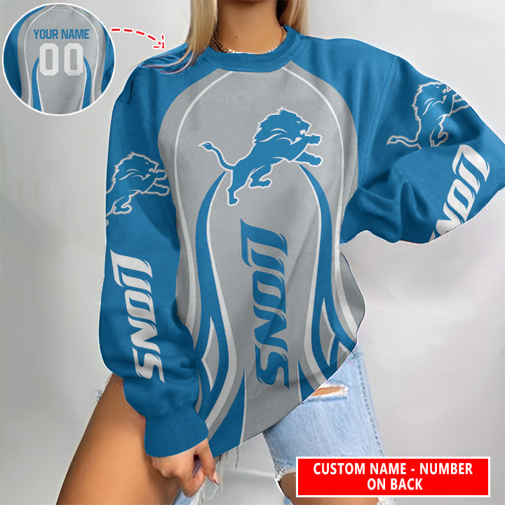 Detroit Lions Personalized Round Neck Sweatshirt BG66
