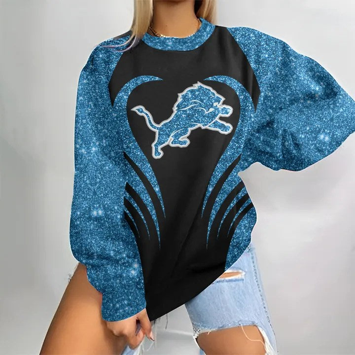 Detroit Lions Round Neck Sweatshirt BG71