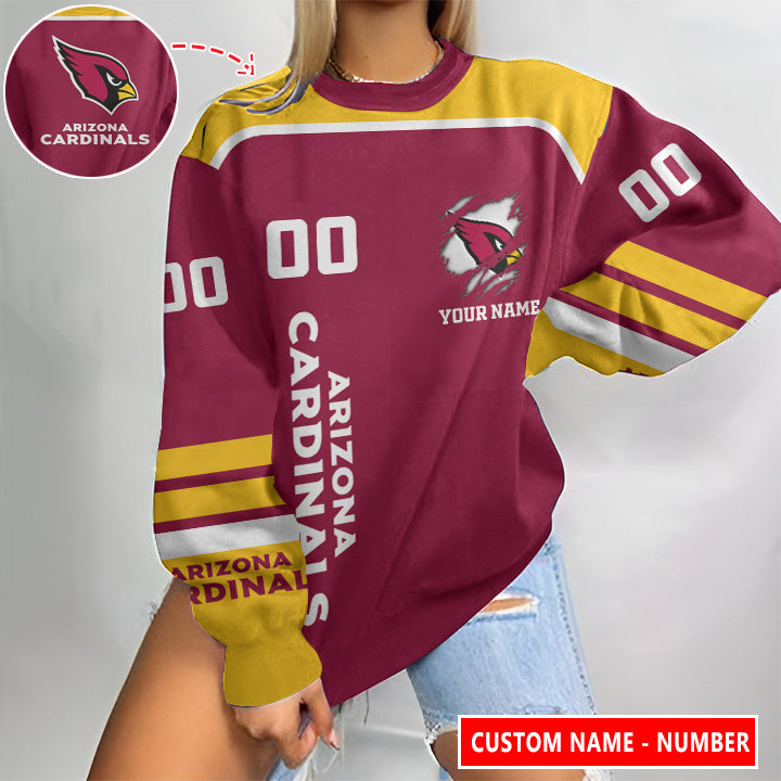 Arizona Cardinals Personalized Round Neck Sweatshirt BGSW091
