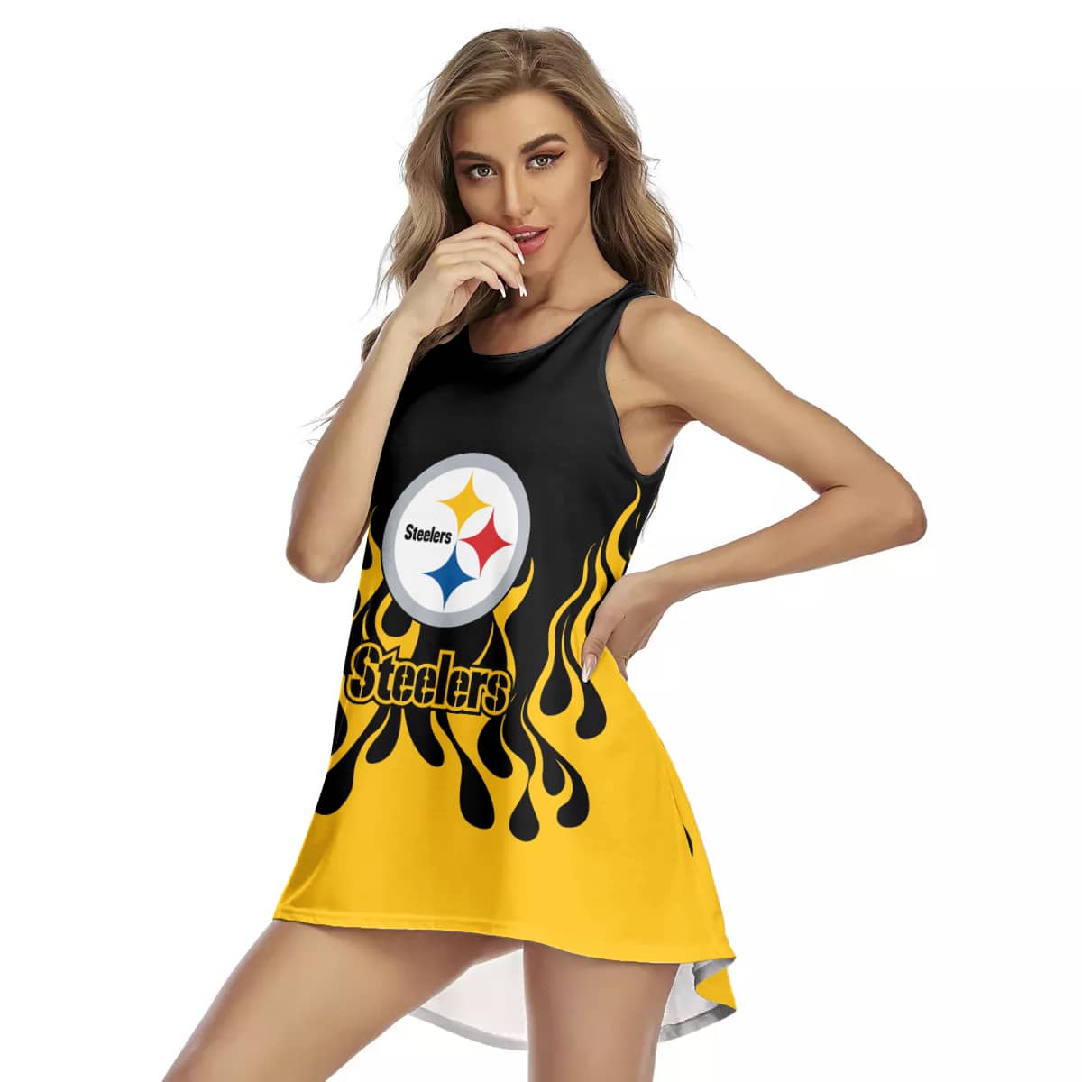 Pittsburgh Steelers Summer Women Sleeveless Dress BG02