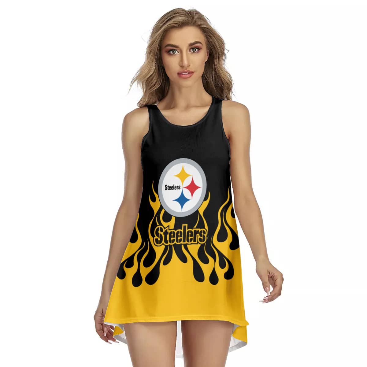 Pittsburgh Steelers Summer Women Sleeveless Dress BG02
