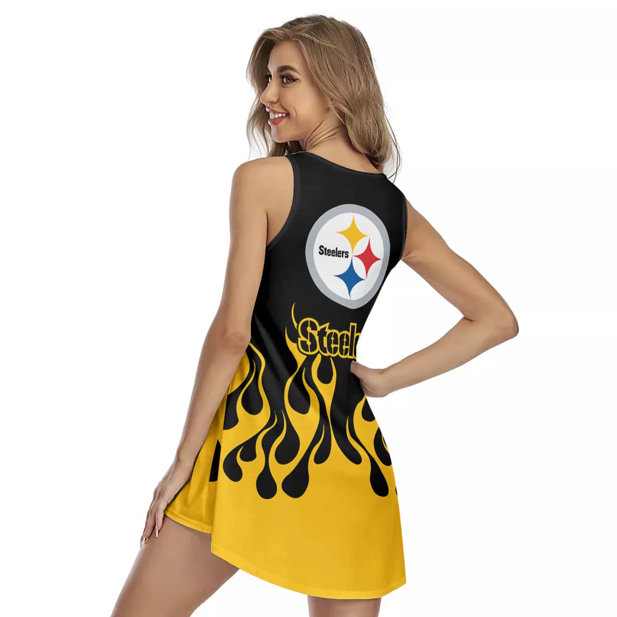 Pittsburgh Steelers Summer Women Sleeveless Dress BG02