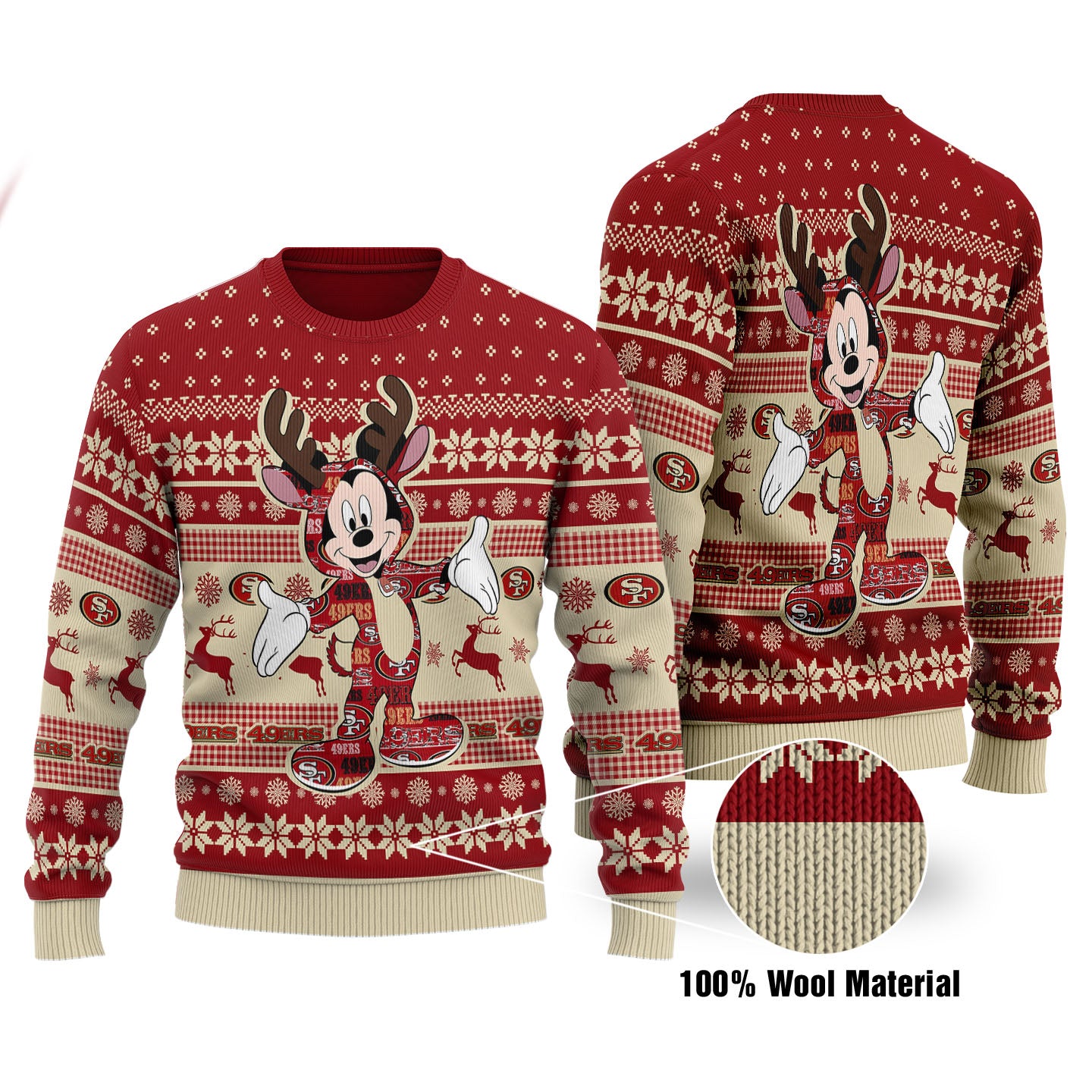 San Francisco 49ers Ugly Christmas Woolen Sweater BGSWT151