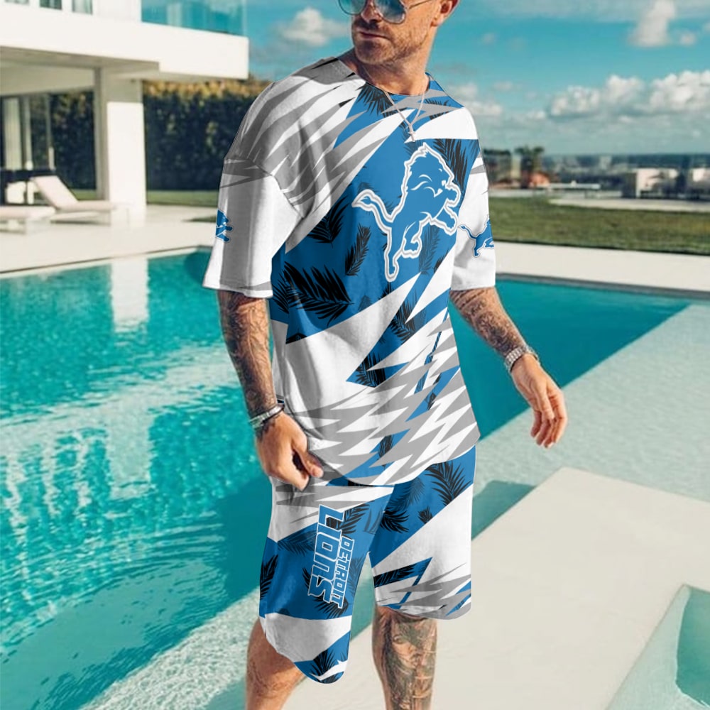 Detroit Lions T-shirt and Shorts BG475
