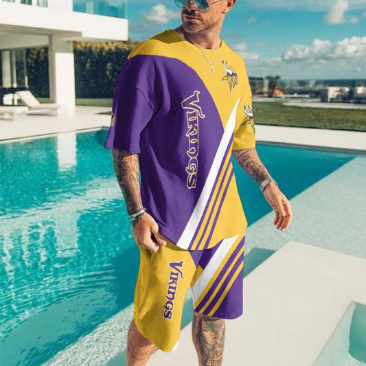 Minnesota Vikings T-shirt and Shorts BG478