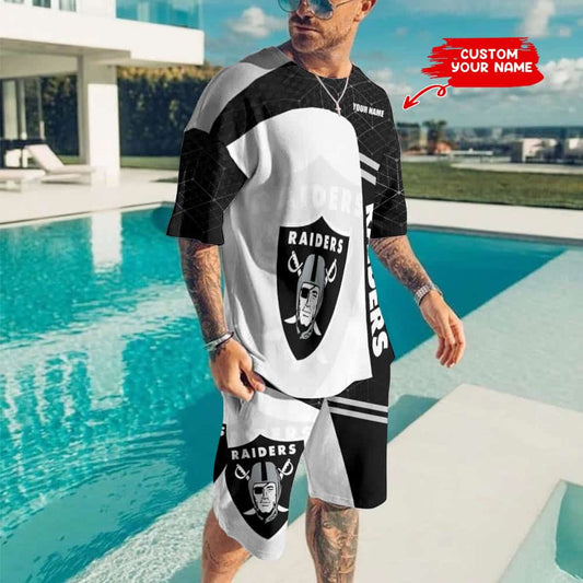 Las Vegas Raiders T-shirt and Shorts BG483