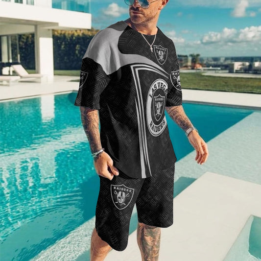 Las Vegas Raiders T-shirt and Shorts BG499
