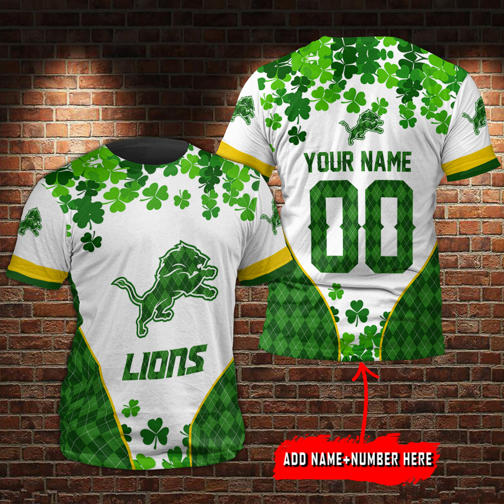 Detroit Lions Personalized Saint Patrick’s Day T-Shirt BGTS666