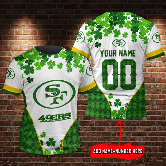 San Francisco 49ers Personalized Saint Patrick’s Day T-Shirt BGTS667