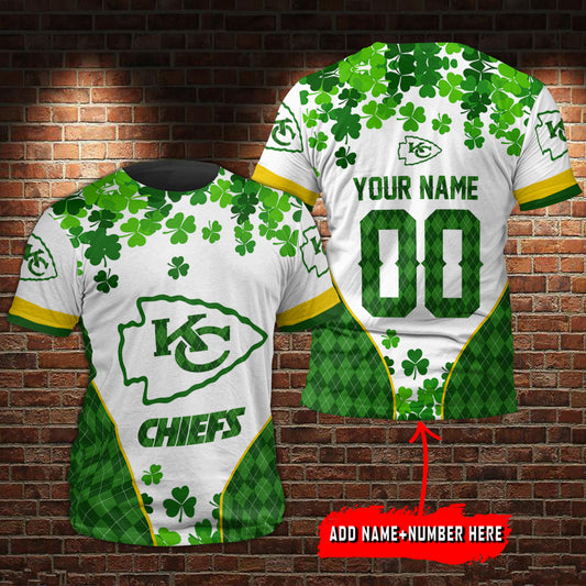 Kansas City Chiefs Personalized Saint Patrick’s Day T-Shirt BGTS668