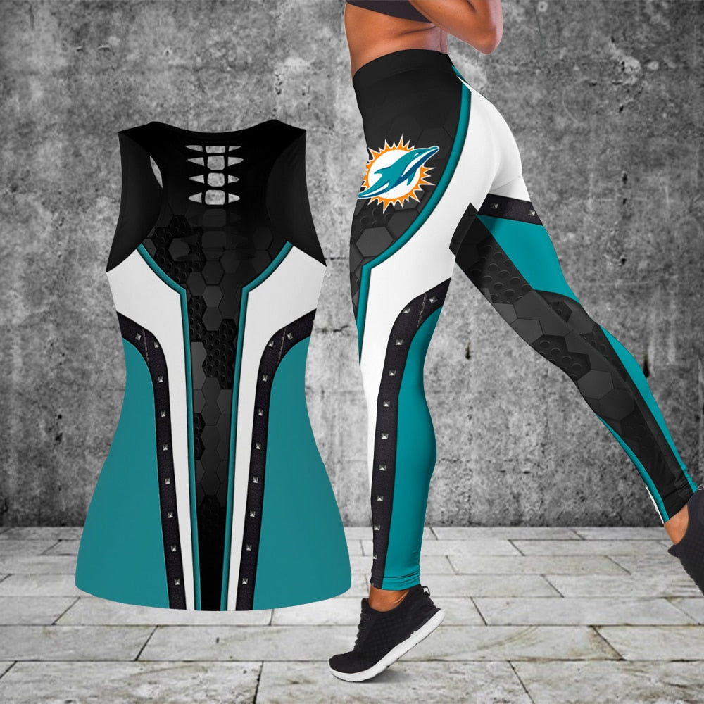 Miami Dolphins Leggings And Tank Top BG258