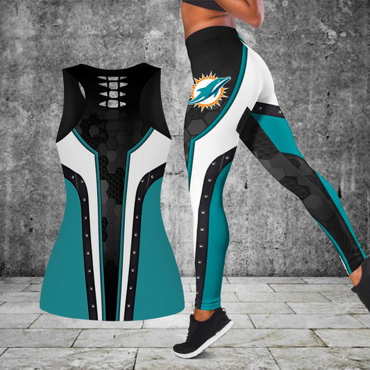 Miami Dolphins Leggings And Tank Top BG258