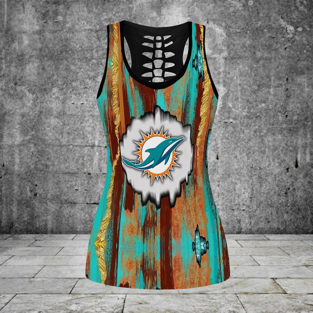 Miami Dolphins Leggings And Tank Top BG276