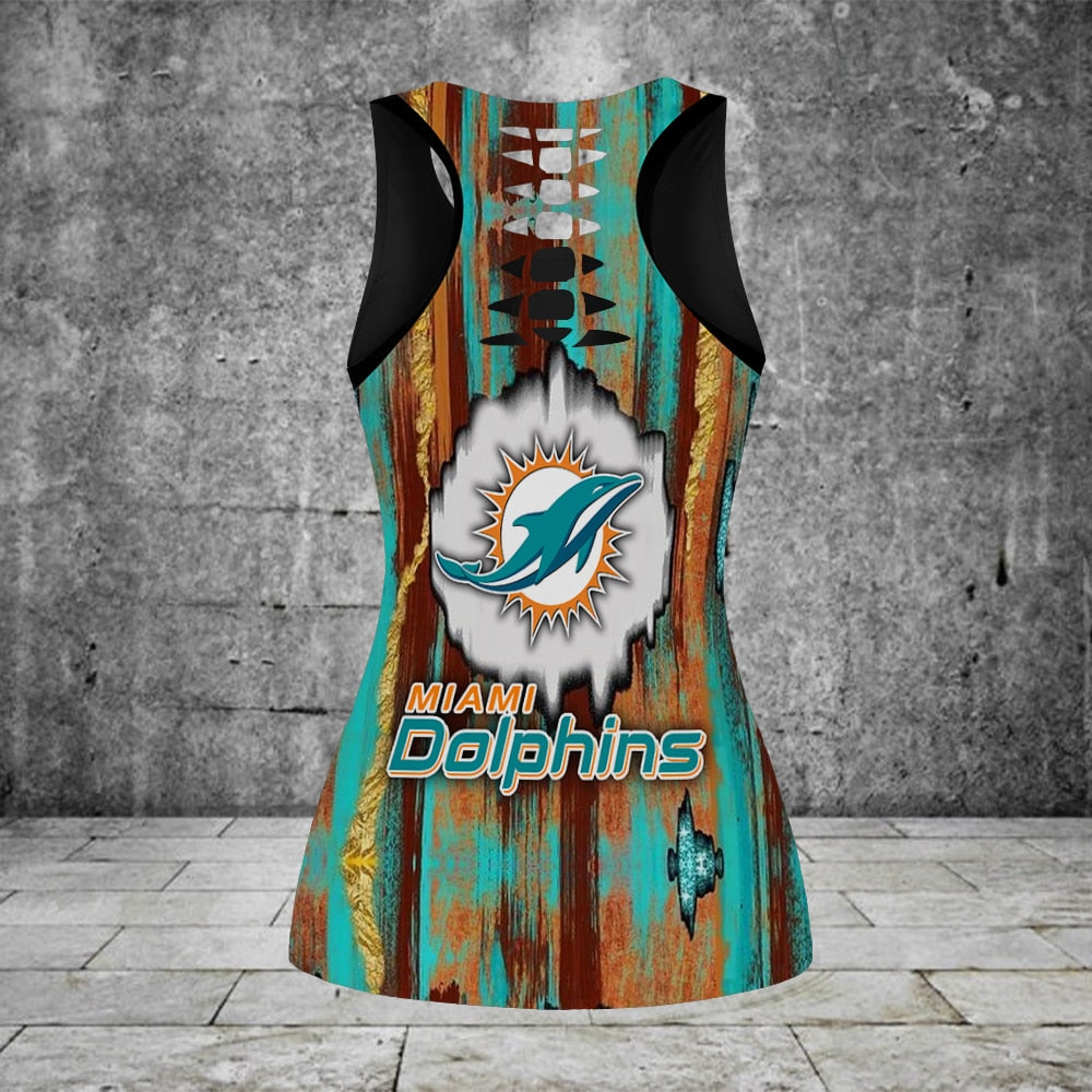 Miami Dolphins Leggings And Tank Top BG276