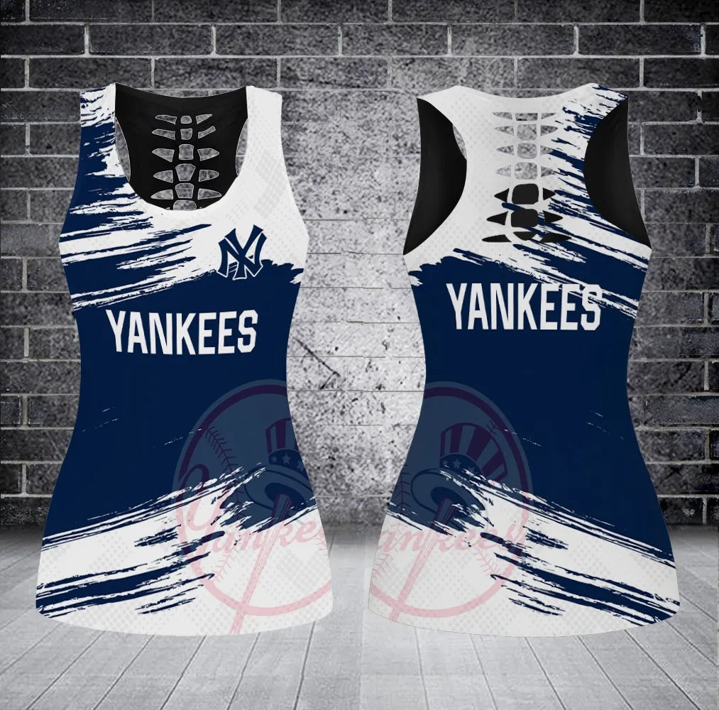 New York Yankees Tank Top And Leggings BG296