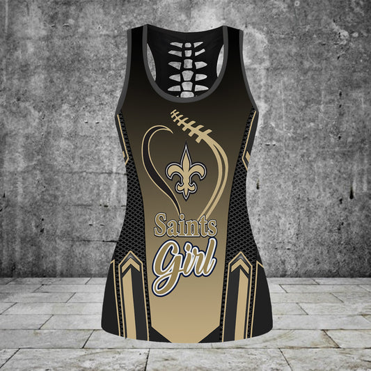 New Orleans Saints Combo Tank Top And Leggings BGLG359+BGTT359