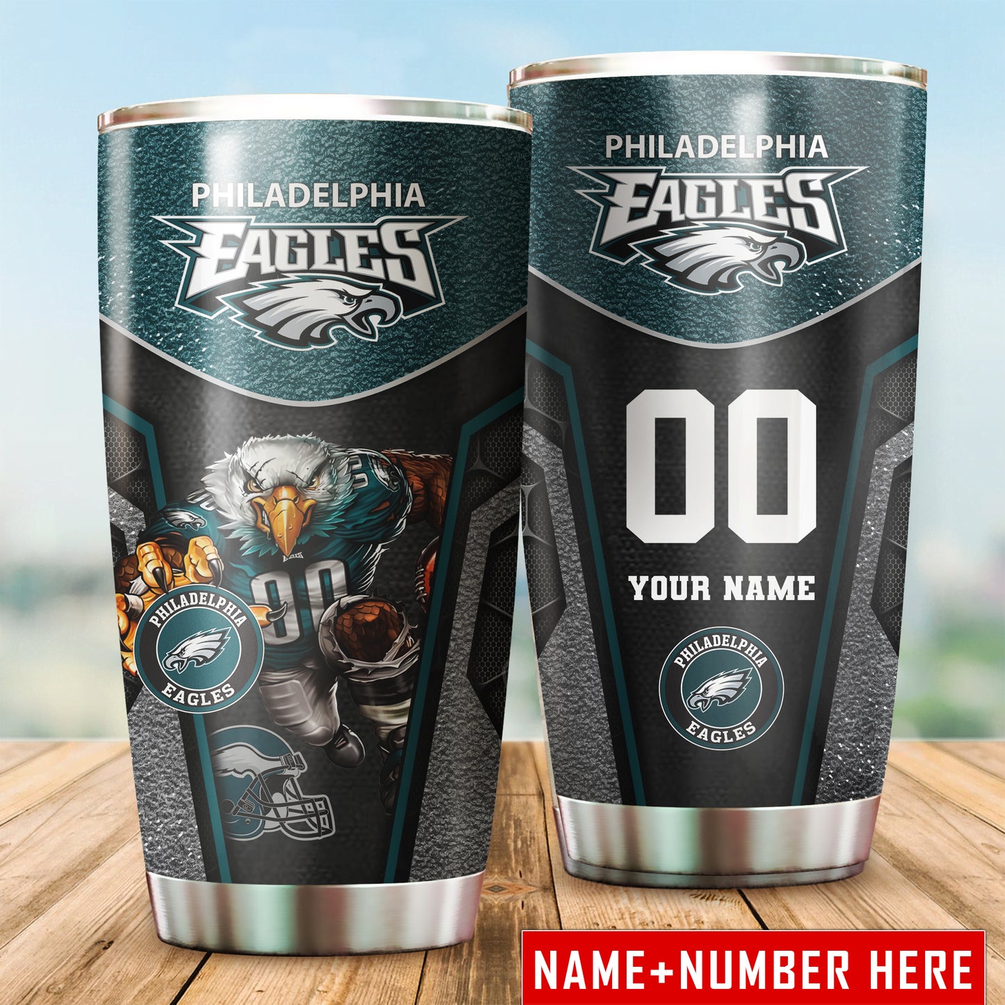 Philadelphia Eagles Personalized Tumbler BG644