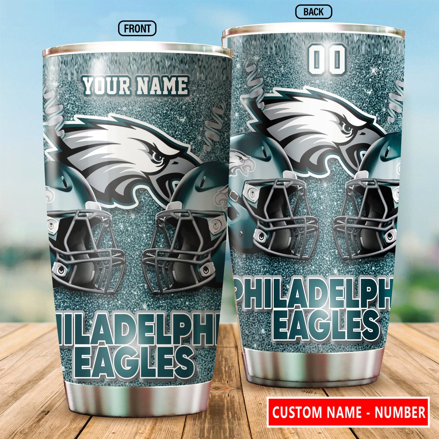 Philadelphia Eagles Personalized Tumbler BG652