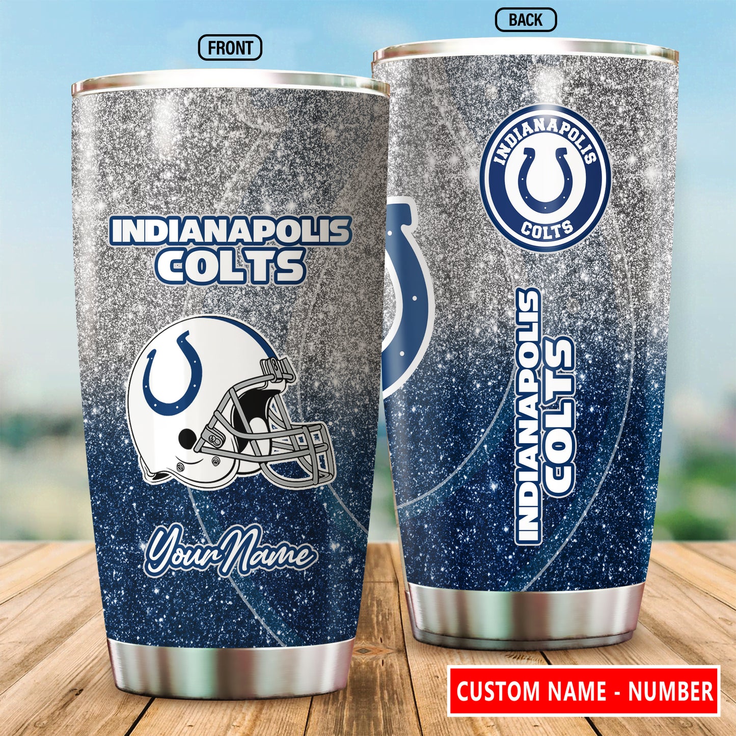Indianapolis Colts Personalized Tumbler BGTUM670