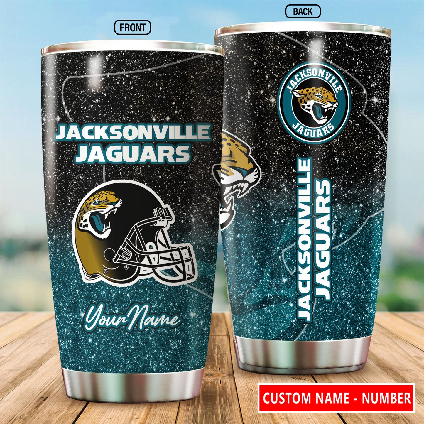 Jacksonville Jaguars Personalized Tumbler BGTUM672