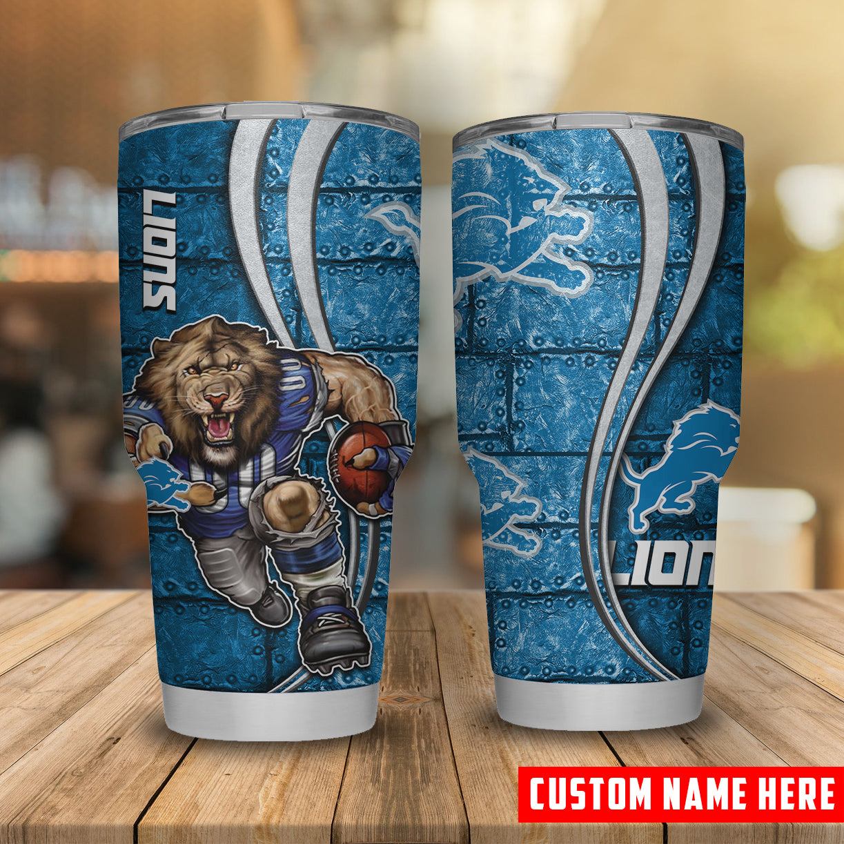 Detroit Lions Personalized Tumbler BGTUM705