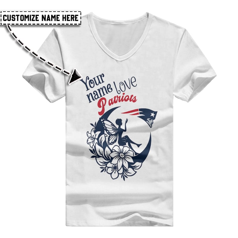 New England Patriots V-neck Women T-shirt BG530