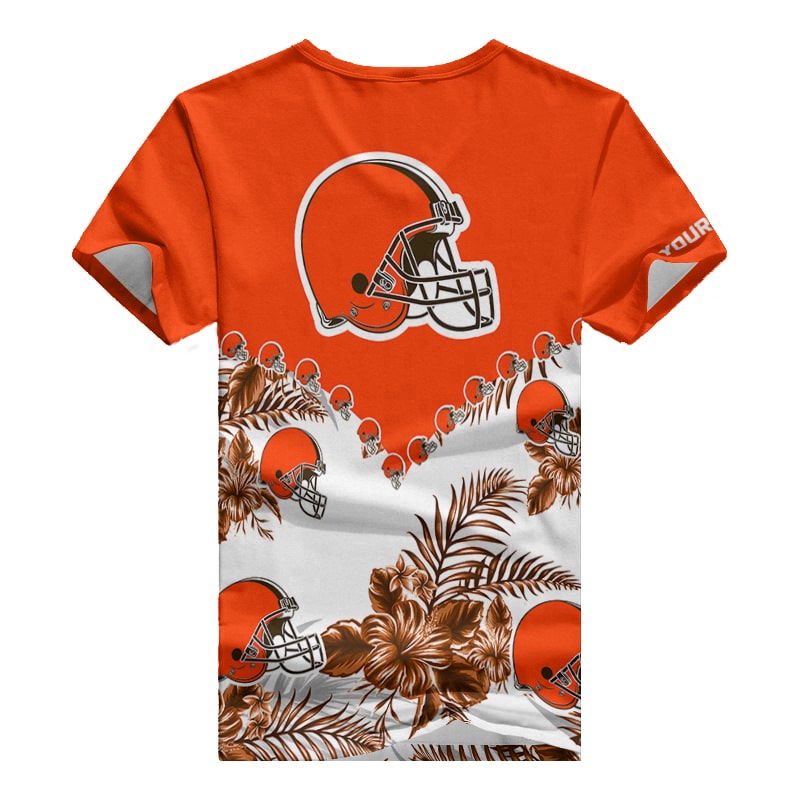 Cleveland Browns Personalized V-neck Women T-shirt BG610