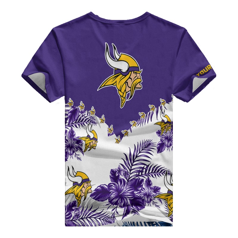 Minnesota Vikings Personalized V-neck Women T-shirt BG616