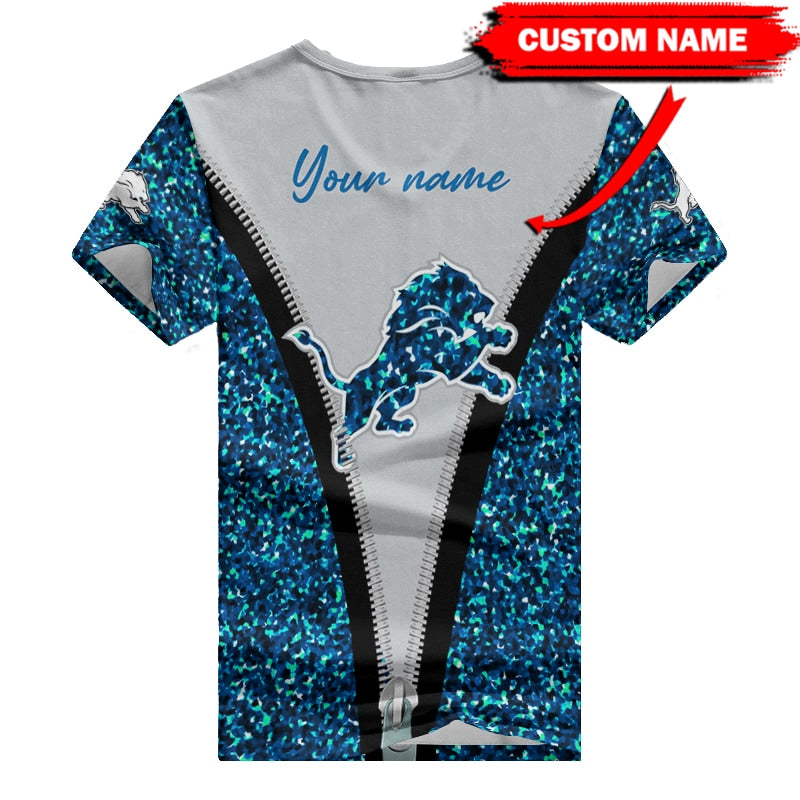 Detroit Lions Personalized V-neck Women T-shirt BG663