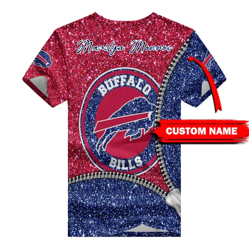 Buffalo Bills Personalized V-neck Women T-shirt BG674