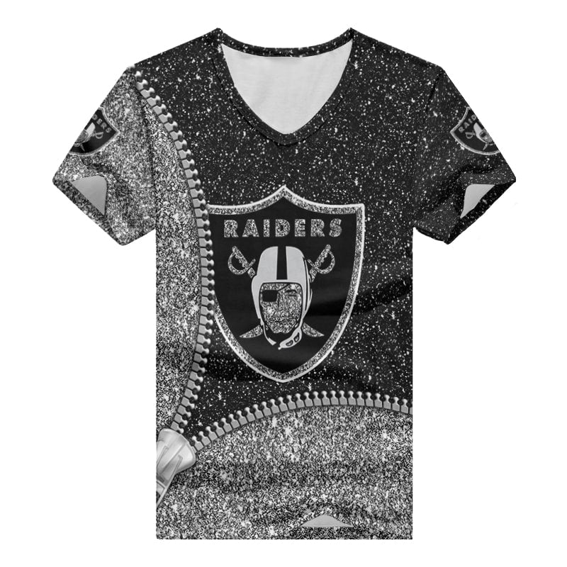 Las Vegas Raiders Personalized V-neck Women T-shirt BG677