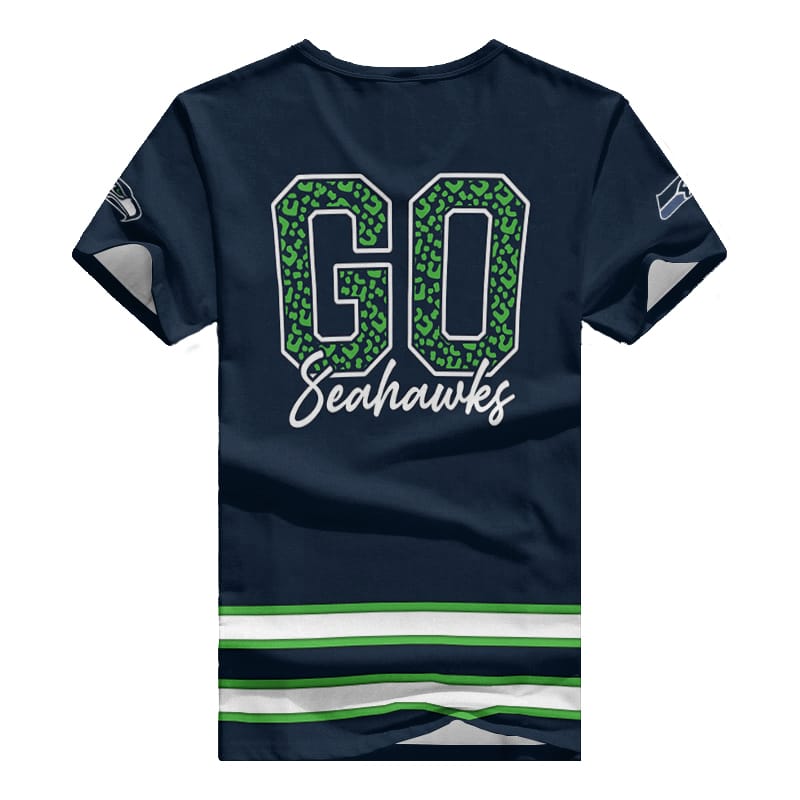 Seattle Seahawks V-neck Women T-shirt BG750