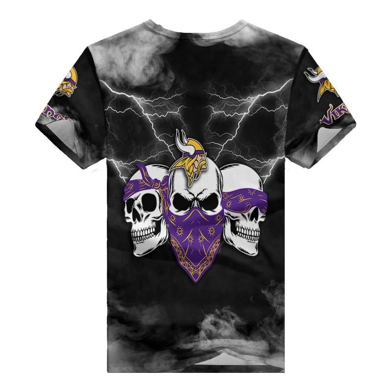 Minnesota Vikings Personalized V-neck Women T-shirt BG823