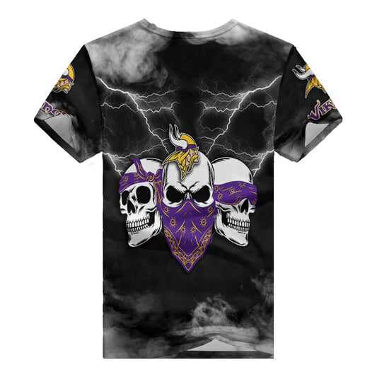 Minnesota Vikings Personalized V-neck Women T-shirt BG823