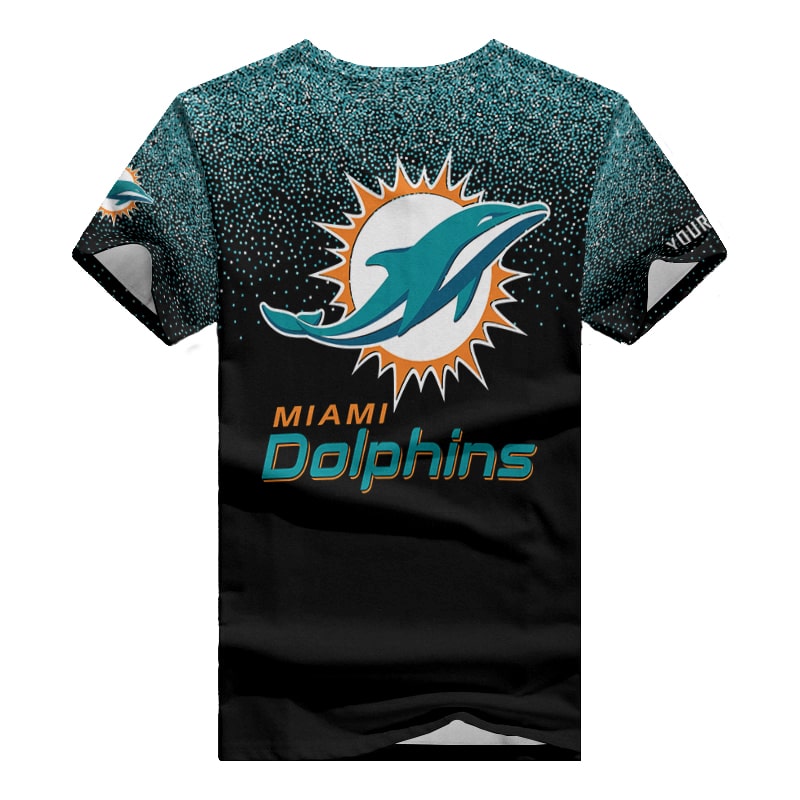 Miami Dolphins Personalized V-neck Women T-shirt BG844