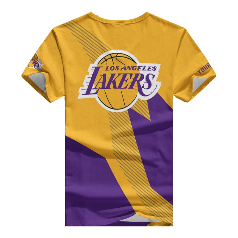 Los Angeles Lakers Personalized V-neck Women T-shirt BG921