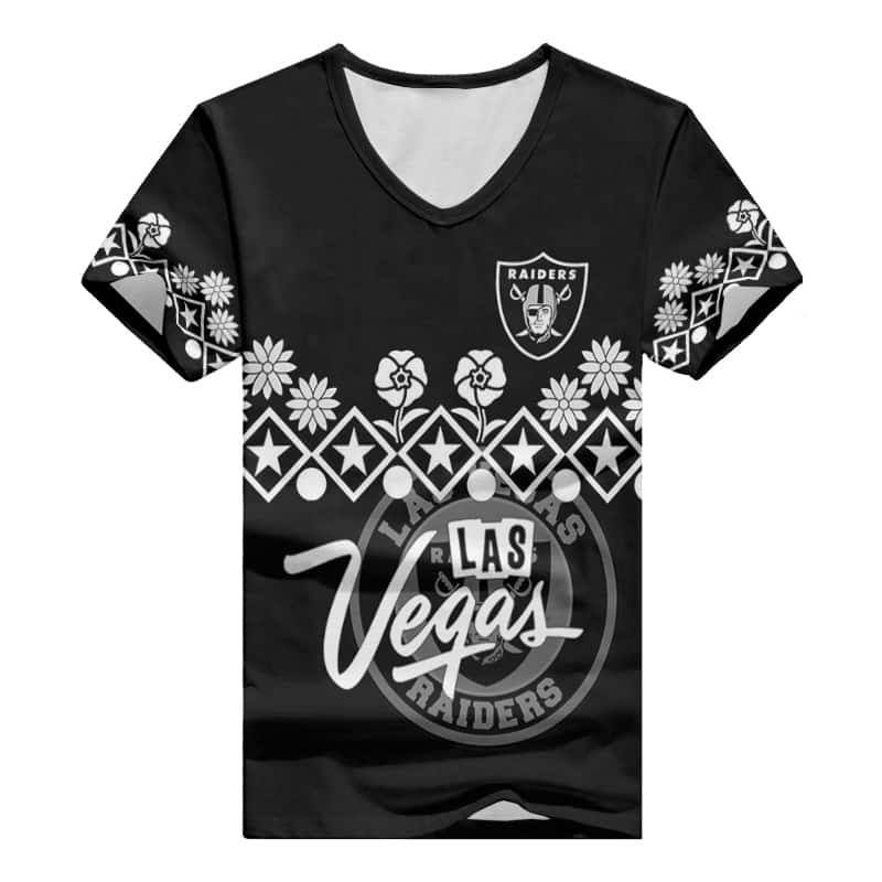 Las Vegas Raiders V-neck Women T-shirt BG934