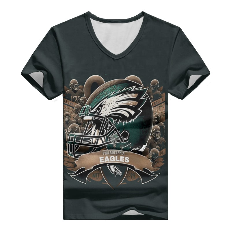 Philadelphia Eagles V-neck Women T-shirt BG940