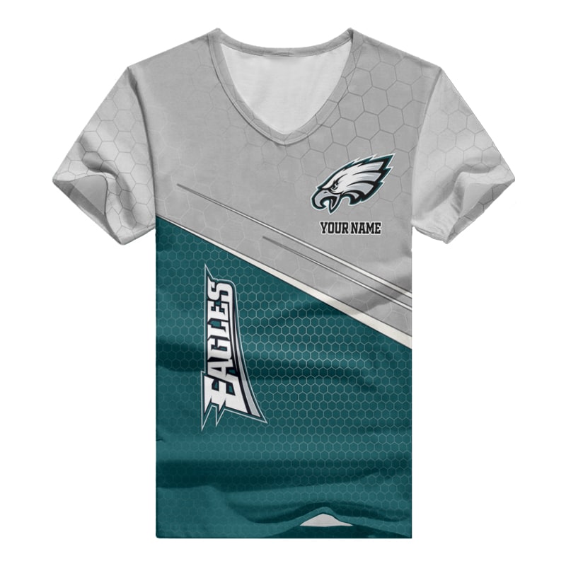 Philadelphia Eagles V-neck Women T-shirt BG963