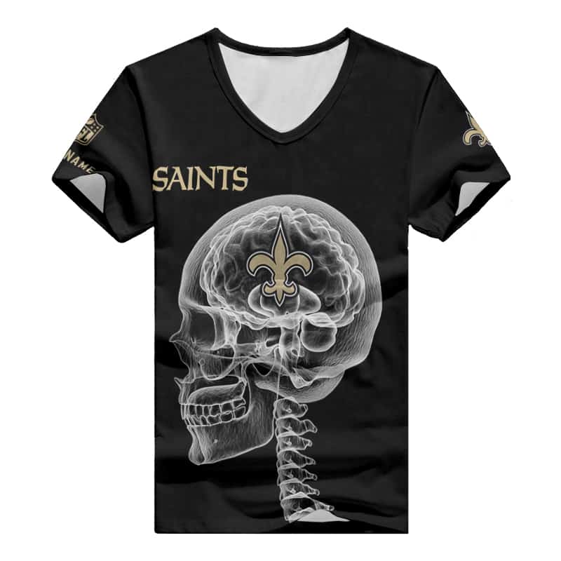 New Orleans Saints Personalized V-neck Women T-shirt BG979