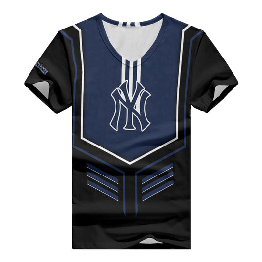 New York Yankees Personalized V-neck Women T-shirt BG996