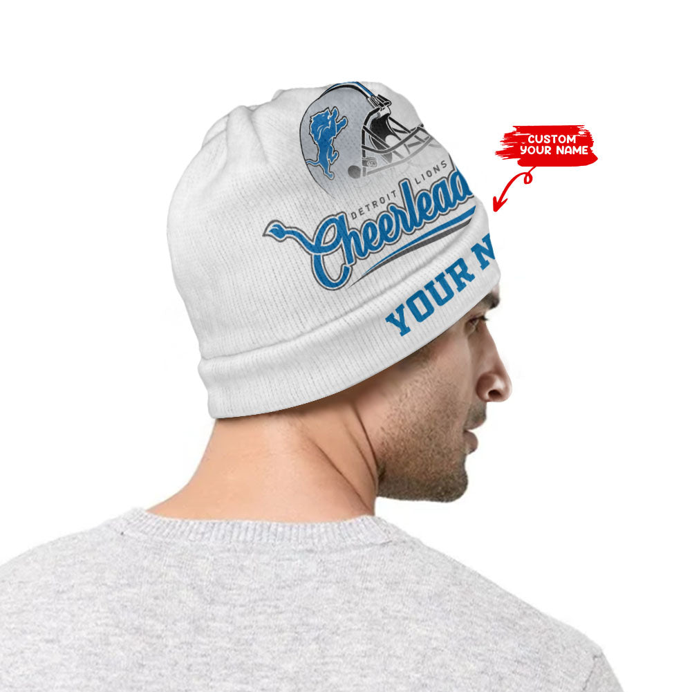 Detroit Lions Personalized Wool Beanie BGWBH200
