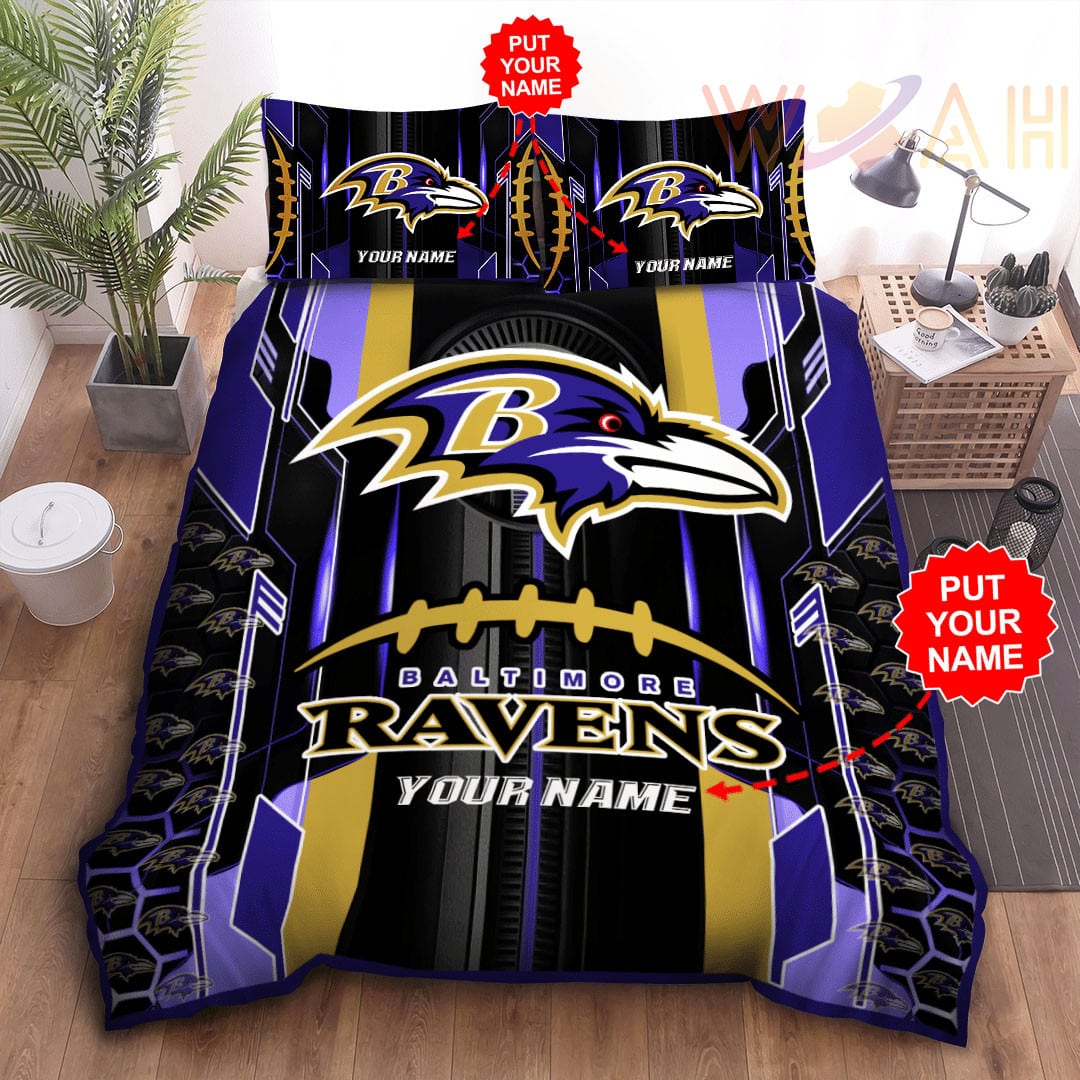 Baltimore Ravens Personalized Bedding Set BG09
