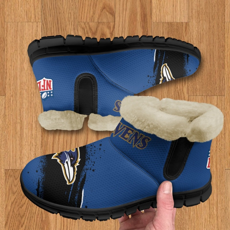 Baltimore Ravens Comfy Winter Snow Boots AZDDWSB000083